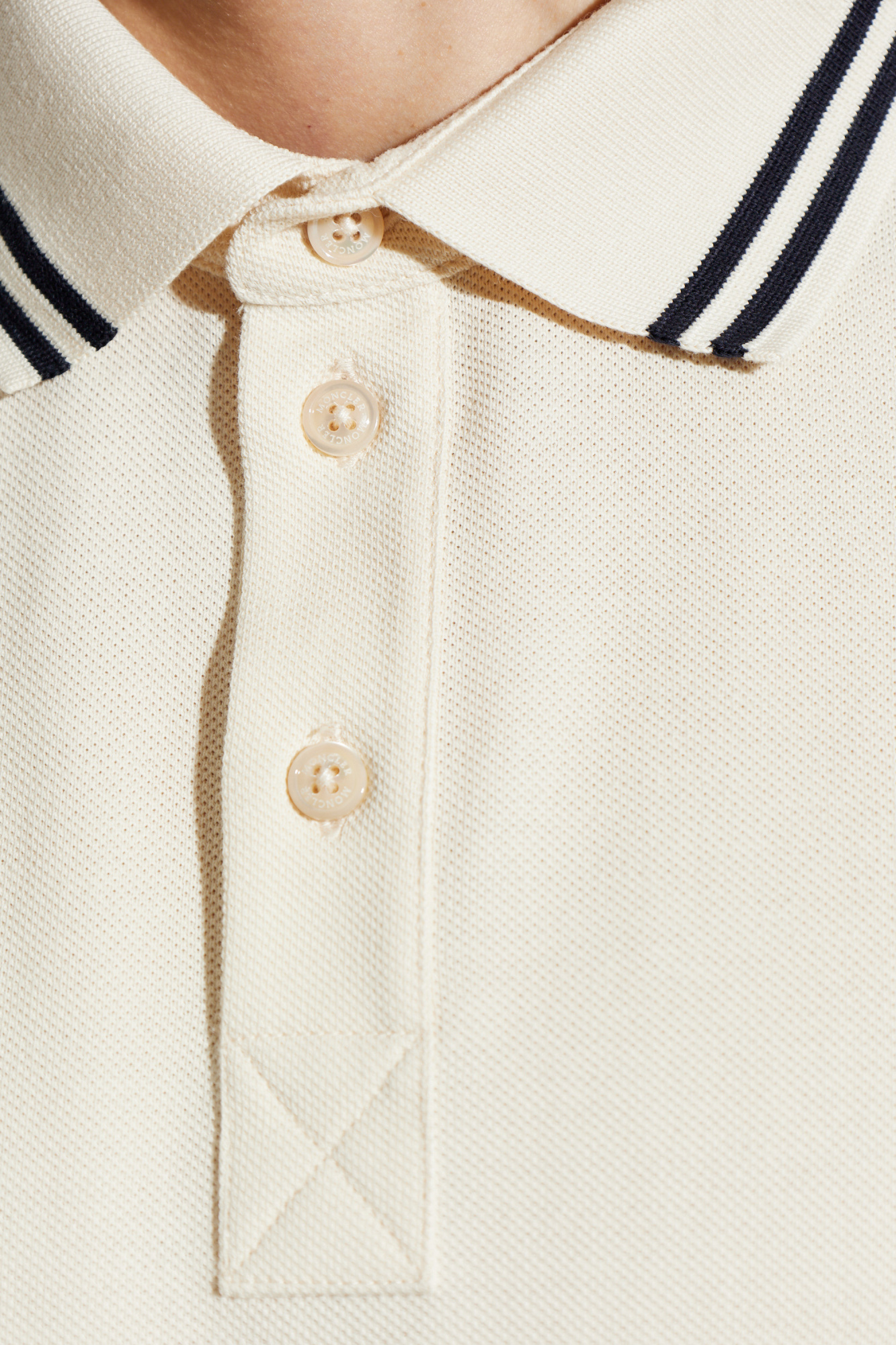 Moncler Polo with embroidered logo | Men's | Vitkac